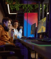 Gamers on a fast home connection